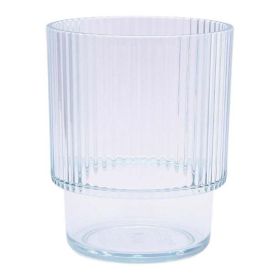 Better Homes & Gardens 14-Ounce Tritan Short Ribbed Tumbler, Clear