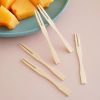 80pcs Disposable Fruit Fork Set; Appetizer Fruit Food Picks; Cake Dessert Snack Mini Forks; Party Supplies