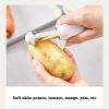 3 In 1 Multifunctional Rotary Paring Knife 360 Rotating Stainless Steel Peeler And Grater Kitchen Gadgets Multifunctional Paring Knife Stainless Steel
