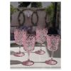 Paisley Plastic Wine Glasses Set of 4 (13oz), BPA Free Acrylic Wine Glass Set, Unbreakable Red Wine Glasses, White Wine Glasses