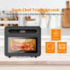 Chef Steam Air Fryer Toast Oven Combo , 26 QT Steam Convection Oven Countertop , 50 Cooking Presets, with 6 Slice Toast, 12" Pizza