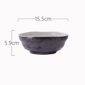 Creative Underglaze Color Tableware Household Dessert Ramen Bowl (Option: Chiliu-6.25inch)