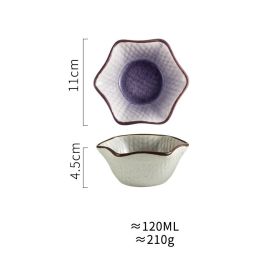 Simple And Beautiful Ceramic Home Western Food Dishes (Option: Light purple)