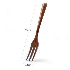 Beech Creative Triangle Handle Spork Portable Japanese Style (Option: ‚òÖNanmu Triangle Handle Fork)