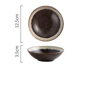 Japanese Style Small Round Shallow Bowl With Vegetable Seasoning (Option: Following fate)