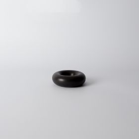 Matte Glazed Home Curved Tray Size Dimensions (Option: Circle3 Black Mini)