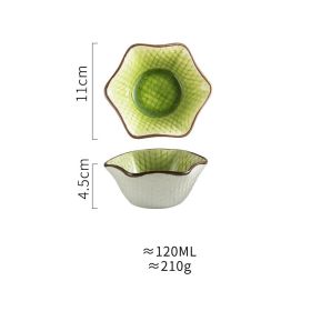 Simple And Beautiful Ceramic Home Western Food Dishes (Option: Tender green)