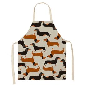 Cartoon Puppy Sleeveless Apron Home Daily Use (Option: W 02512-47x38cm)