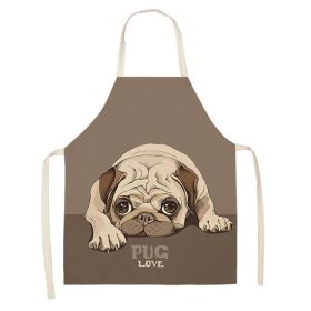 Cartoon Puppy Sleeveless Apron Home Daily Use (Option: W 02516-68x55cm)