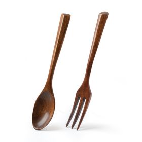 Beech Creative Triangle Handle Spork Portable Japanese Style (Option: ‚òÖNanmu Suit)