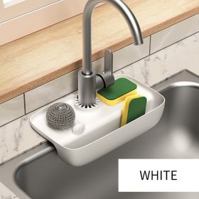 1pc Splash Guard For Sink Faucet; 10.63"x5.51"; Faucet Drain Rack; Super Absorbent Fast Drying Mat Sink Gadgets; Drip Catcher For Kitchen; Drain Stora (Color: White)