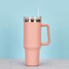 1200ml Stainless Steel Mug Coffee Cup Thermal Travel Car Auto Mugs Thermos 40 Oz Tumbler with Handle Straw Cup Drinkware New In