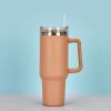 1200ml Stainless Steel Mug Coffee Cup Thermal Travel Car Auto Mugs Thermos 40 Oz Tumbler with Handle Straw Cup Drinkware New In