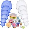 6/12/24PCS BPA-free Silicone Stretch Lids; Food Bowl Covers; Reusable Food Saving Cover; Stretchable Multifunctional Fruit And Vegetable Fresh-keeping