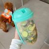 1pc Fresh Salad Cup; Keep Fit Salad Meal Shaker Cup; 1000ml/33.81oz; Portable Fruit Vegetable Milk Cup; 7.87''X2.33''