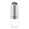 Electric Salt and Pepper Grinders Stainless Steel Automatic Gravity Herb Spice Mill Adjustable Coarseness Kitchen Gadget Sets