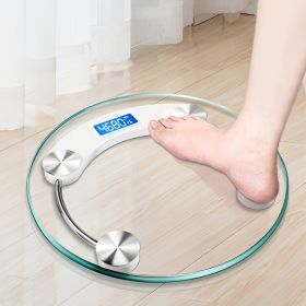 1pc Transparent Bathroom Scales LCD Electronic Bascula Pesa Digital Smart Scale Bear 180 KG Body Weight Balance Scales Floor Scales (Color: Blue)