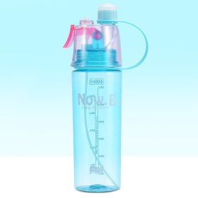 Portable Outdoor Sports Mist Spray Cup (Color: Blue, size: 600ml)