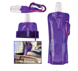 Portable collapsible water bag (Color: Purple)