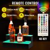 VEVOR LED Lighted Liquor Bottle Display Bar Shelf RF & App Control