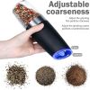 Electric Salt and Pepper Grinders Stainless Steel Automatic Gravity Herb Spice Mill Adjustable Coarseness Kitchen Gadget Sets