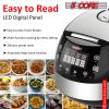 Rice Cooker Small Rice Maker Steamer Pot Electric Steamer Digital Electric Rice Pot Multi Cooker & Food Steamer Warmer 5.3 Qt 5 Core RC0501