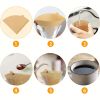 100pcs Of V60 Filters 02; Conical Coffee Filters 2; Size 02 Coffee Filters; Used For Pour-over Coffee Drippers; 1-4 Cups; 100 Pieces; Natural And Unbl