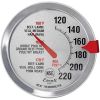 Escali AH1 Stainless Steel Oven Safe Meat Thermometer; Extra Large 2.5-inches Dial; Temperature Labeled for Beef; Poultry; Pork; and Veal Silver NSF C
