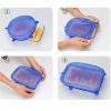 6/12/24PCS BPA-free Silicone Stretch Lids; Food Bowl Covers; Reusable Food Saving Cover; Stretchable Multifunctional Fruit And Vegetable Fresh-keeping