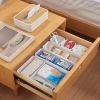 8pcs Home Drawer Organizer; Multipurpose Plastic Storage Box; Tableware Storage Container; Medicine Box; Office Supplies Storage & Organization; Free