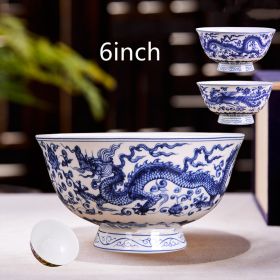 Household Noodle Bowls Ceramic Bone China For Eating (Option: Bone china6 inches)