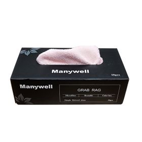 Kitchen Boxed Removable Thickened Water-absorbing Quick-drying Rag (Option: Pink Rag-22x 28cm 15 Drawers)